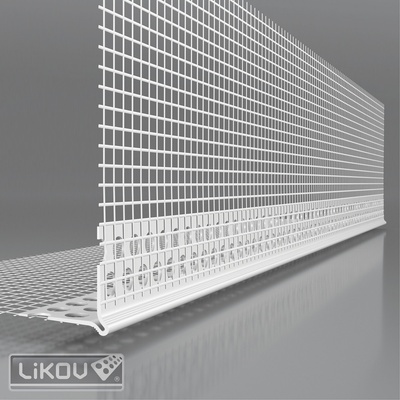 Likov lišta LK-LPD PVC rohová s delenou tkaninou 2,5 m 781.1025.VT