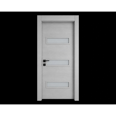 EUROSTILL Интериорна врата с каса EUROSTILL MILANO TW 78x205 cm Орех Шерин (DMTW20578S150/S)