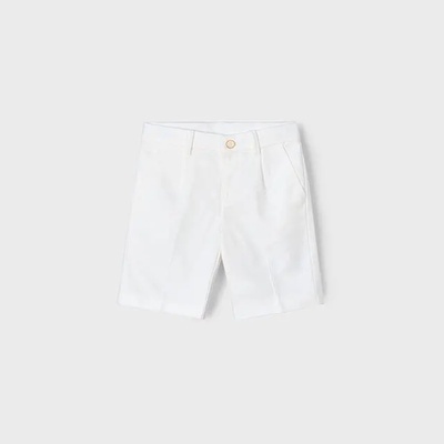 Mayoral Бермуди лен suiting в цвят сметана за мини момче Майорал