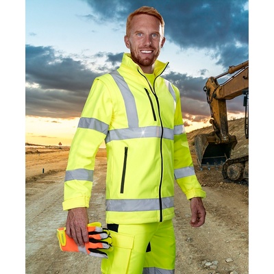 Ardon REF501 Softshelová bunda hi viz žltá