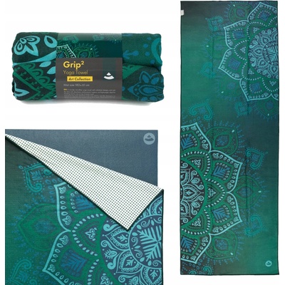 Bodhi Joga uterák GRIP Mandala zelený 183 x 61 cm