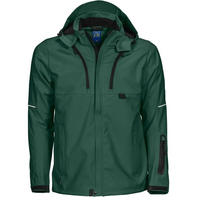 ProJob 3406 functional jacket/Мъжко трислойно софтшел работно яке - тъмнозелено m (64340607402)