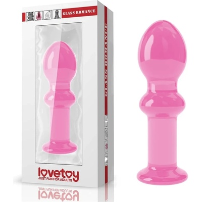 Стъклен анален разширител, 11, 5см. - Glass Romance Pink (LVTOY00587)