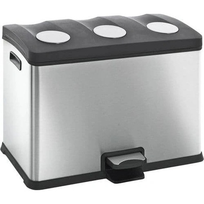 EKO Rejoice Step Bin 3x12 l z matnej nehrdzavejúcej ocele