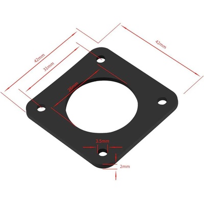 Two Trees Силиконова подложка против вибрации за стъпктови мотори Nema