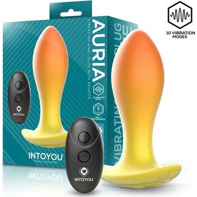 InToYou Auria Vibrating Anal Plug with Remote Orange