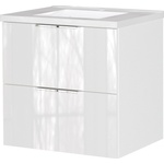Germania Бял гланцов стенен шкаф за мивка 61x61 cm Celano - Germania (9084-84)