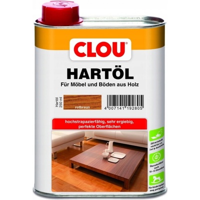 Clou HARTÖL (Tvrdý olej na dřevo) červenohnědý 250 ml