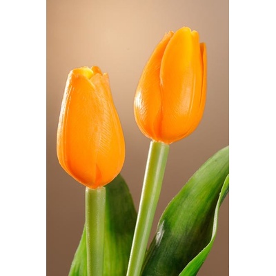 Paramit Umělý tulipán světle oranžový 40 cm