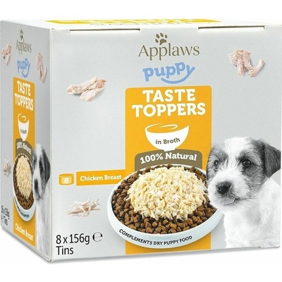 Applaws Puppy Taste Toppers Chicken Breast in Broth 8 x 156 g