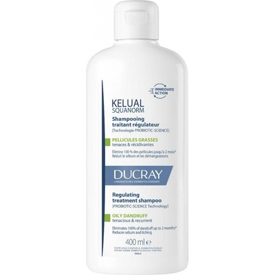 Ducray Kelual Squanorm Seborregulačný ošetrujúci šampón proti mastným lupinám 400 ml