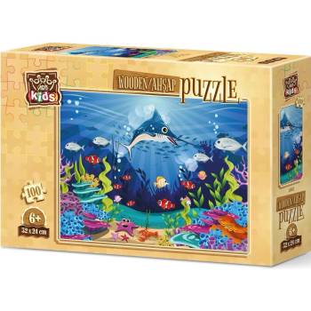 Art Puzzle Дървен пъзел Art Puzzle от 100 части - Подводни приключения (5902)