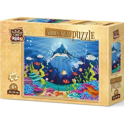Art Puzzle Дървен пъзел Art Puzzle от 100 части - Подводни приключения (5902)