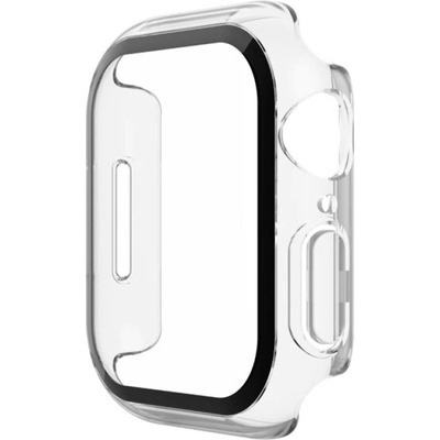 Belkin Качествен твърд кейс с вграден стъклен протектор за дисплея на Apple Watch 8 45мм, Apple Watch 7 45мм - Belkin ScreenForce Bumper and Glass (прозрачен) (OVG004zzCL-REV)