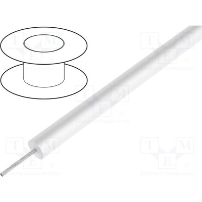 Alpha Wire 391045 WH005 Vodič HookUp Wire lanko Cu 1x10AWG silikon bílá 15kV 30,5m