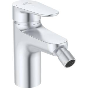 Ideal Standard ALU+ - Смесител за биде с чучур Click-Clack, BlueStart, сребрист BE132SI (BE132SI)