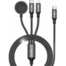 Awei W23 Nabíjecí 3v1, 2×USB-C, 5A, 2m, černý