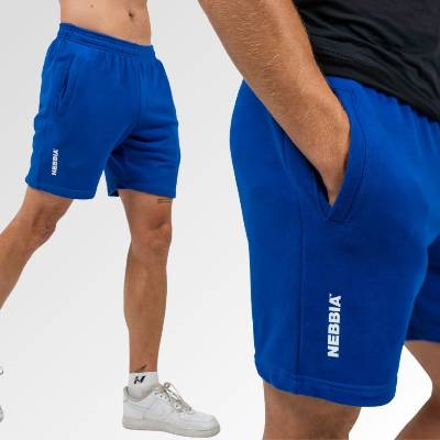 Nebbia Teplákové šortky pánske 336 blue