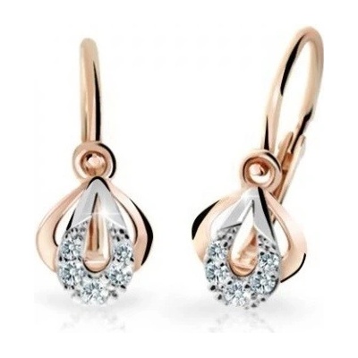 Cutie Diamonds Bicolor dětské náušnice ze zlata s brilianty C2270-10-10-X-4-D