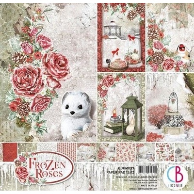Sada kreativních papírů Frozen Roses 30,5x30,5cm - 12ks