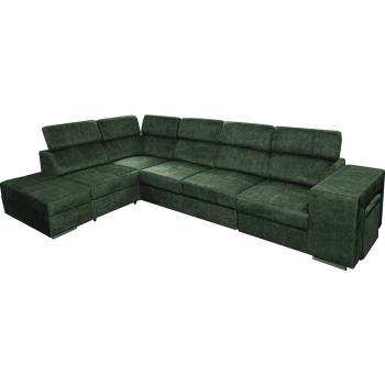 Диван смарагд ляв malaga big