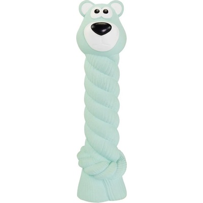 HipHop Medvěd s bavlněným lanem se zvukem latex 15 cm