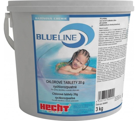 BLUELINE 504603 Chlorové rychlorozpustné tablety Mini 3kg