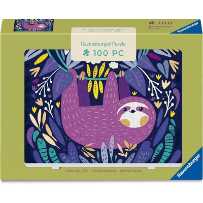 Ravensburger Mini so stojanom Usmiaty fialový leňochod 100 dielov