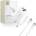 Tech-Protect nca45w-gan 2-port network charger pd 45w / qc3.0 + type-c cable white (5906302352814)