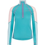 Kari Traa Дамско синтетично термобельо Kari Traa Women's Alma Half Zip Longsleeve - Blue Lagoon (916-4111-0314)