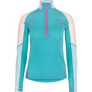 Kari Traa Дамско синтетично термобельо Kari Traa Women's Alma Half Zip Longsleeve - Blue Lagoon (916-4111-0314)