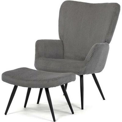 Autronic AK-L7285 GREY6 šedá manšestrová látka