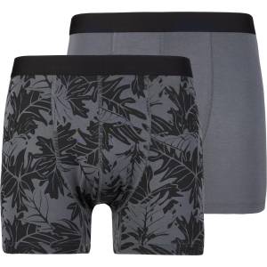 Stoic Мъжко синтетично термобельо Stoic TrosaSt. Boxer long 2-Pack Synthetic base layer - Ink Grey AOP / Black - размер 3XL (014-2563-0116)