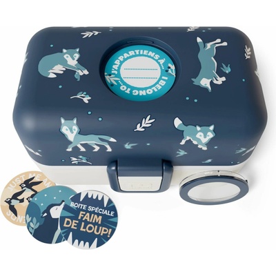 Dětský obědový bento box na jídlo Tresor Graphic Monbento Blue Wolf