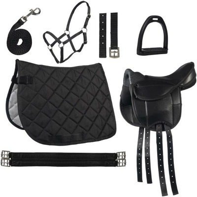 HKM Dětský kompletní set pro shetlandské poníky Lucy black – Zboží Dáma