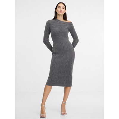 orsay Сива дамска миди рокля с ръкави Orsay | Siv | ЖЕНИ | XS