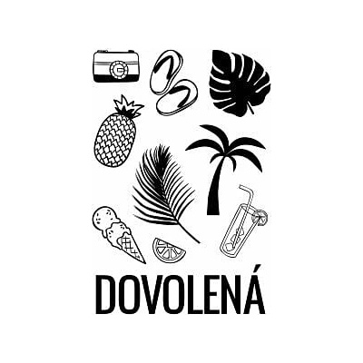 PAPERO AMO ♥ Polymerová sada razítek - Dovolená