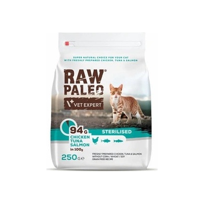 VETEXPERT Raw Paleo Sterilised Chicken&Tuna&Salmon 250 g