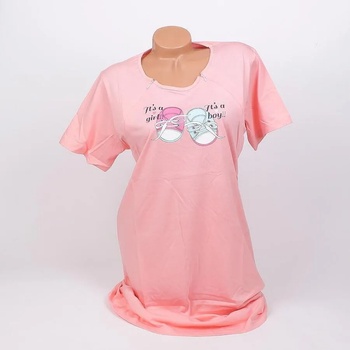 Image 1 of Нощница за кърмачки в млечно розово с малки обувчици