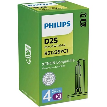 Philips D2S LongerLife 85122SYC1 P32d-2 85V 35W 1 ks