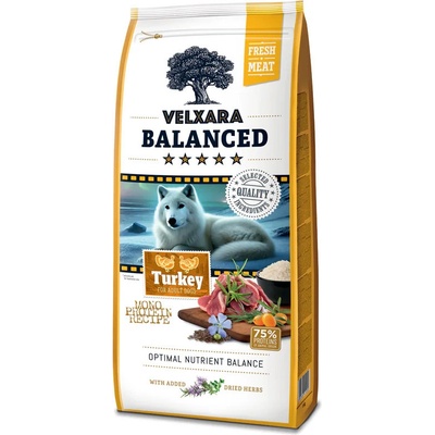 Velxara Balanced FM Dog Adult Monoprotein Turkey & Rice 0,75 kg