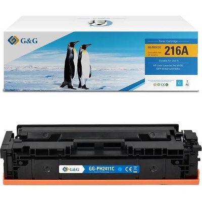 Compatible КАСЕТА ЗА HP COLOR LASERJET PRO M155 / MFP M182nw / M183fw - 216A - Cyan - W2411A - P№ NT-PH2411C - G&G (NT-PH2411C - G&G)