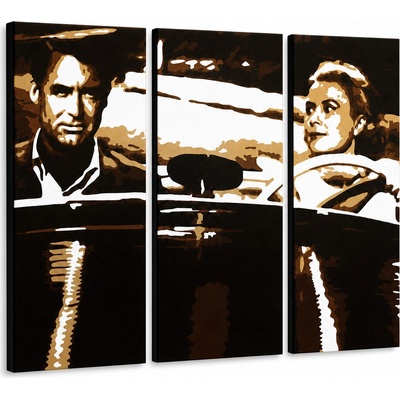 Ručne maľovaný POP Art obraz James Bond - 90x60 cm