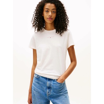Tommy Jeans dámské tričko DW0DW21964YBH krémové