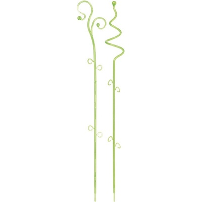 PROSPERPLAST Podpera na orchideu DECOR I zelená transparentná 58,5 cm