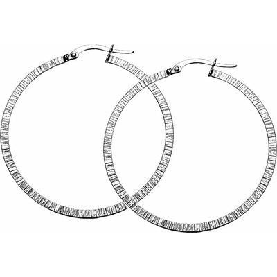 Zlaton Náušnice bílé zlato kruhy 4cm 1.95g 000842209227