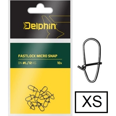 Delphin Karabínka Fastlock Micro Snap veľ.XS 3 kg 10 ks