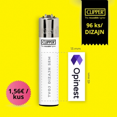 Clipper Vlastná Potlač 96 ks