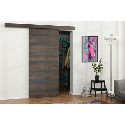 VILEN DOOR Posuvné na stěnu MALIBU Tmavý jasan 86 x 205 cm