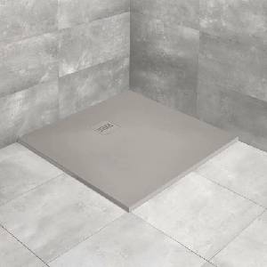 Radaway Kyntos C квадратно композитно душ корито 80x80 см, циментово сиво (HKC8080-74)